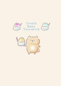 Simple Bear Shaved Ice Beige