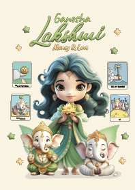 Lakshmi & Ganesha Cute (Money&Love)