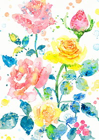 薔薇(バラ)の花の着せかえ(R4123)