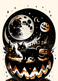 浮世絵万聖節猫 c437B3