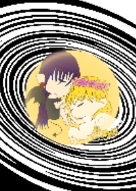 With the devil and the angel