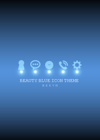 BEAUTY BLUE ICON THEME -MEKYM-