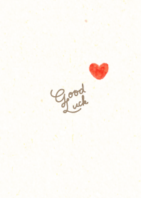 Watercolor red heart2 from Japan