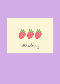 strawberry :purple yellow