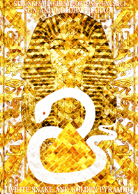 White snake and golden pyramid