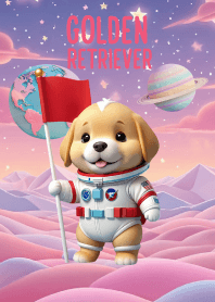 Golden Retriever In Galaxy Theme (JP)