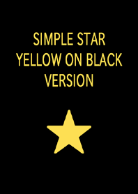 SIMPLE STAR YELLOW ON BLACK VERSION