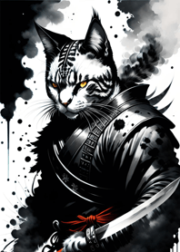 水墨猫武士 496441