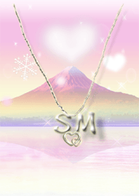 イニシャル27 S&M （ハートの雲と富士山）