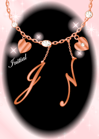 【J&N】イニシャル運気UP!ピンクゴールド