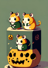 Halloween Hamster 5D6055