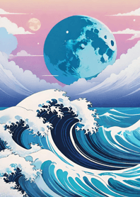 Ukiyo-e Mountains, Seas E32B34