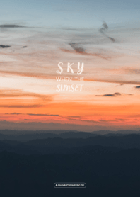SKY WHEN THE SUNSET
