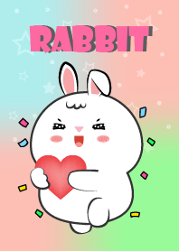 Cute Black  White Baby Rabbit Theme