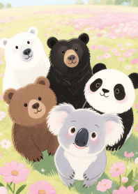 Pretty Bear Gang in Pink field (JP)