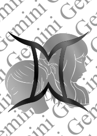 Twelve constellation Gemini girls3 white