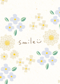 Adult beige and colorful flowers15 Japan