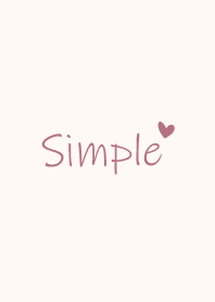 Simple Colors Heart -Beige 1-