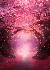 Túnel de cerejeiras dançantes☆彡