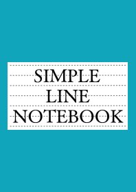 SIMPLE LINE NOTEBOOK/VIRIDIAN