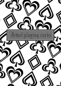 Playing cards -Black and white-