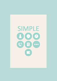 シンプル*ミントグリーン&ベージュ