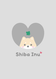 柴犬2 四葉 [苔灰色]