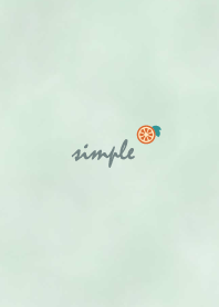 Orange watercolor'Dullness Green'