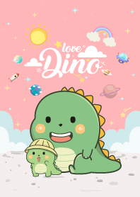 Dino Love Pink