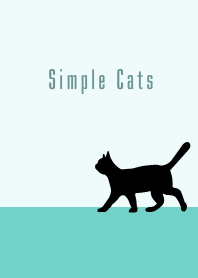 단순한 고양이 : 연한 녹색 WV