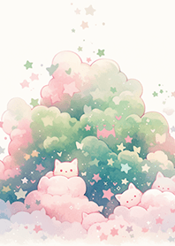 奇幻可愛的貓咪雲❤