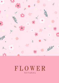 FLOWER MILKY PINK -NATURAL 76