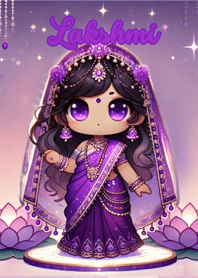 Purple Lakshmi Blessing