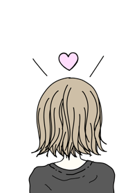 Simple and girl.Heart.