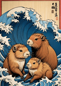 Ukiyo-e - Capybara 050210