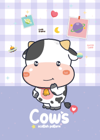 Cows Scottish Pattern Violet