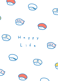 Small Sushi /blue whtie