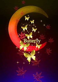 Eight*Butterfly #45 with Autumn leaves