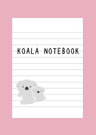 KOALA NOTEBOOK-ROSE PINK