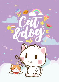 ทาสหมาแมว น่ารักงุ้งงิ้ง สีม่วง