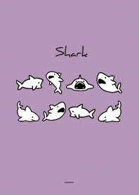 สีม่วง : ฉลามขาวดำ