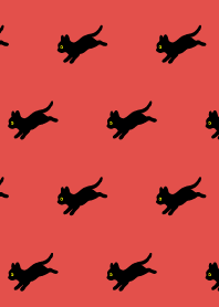 Black Cat Holiday13 on red