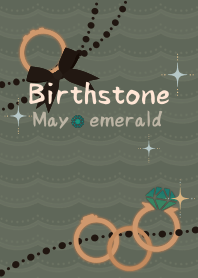 Birthstone ring (May) + milk tea