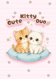 Cute Kitty Duo(Pink)
