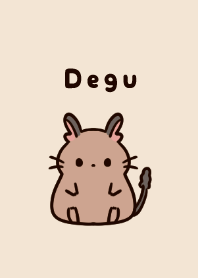 귀여운 애완 동물 Degu 테마.