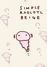 Simple axolotl beige.
