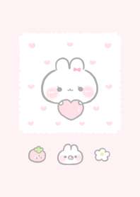 ママうさぎと赤ちゃん。