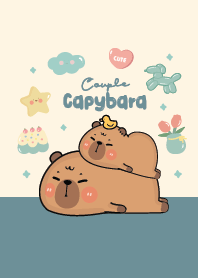 คาปิบาร่าน่ารักคู่รัก