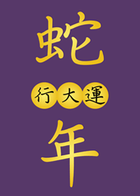 蛇年行大運 好吉利(深紫色)