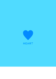 Simple Heart / Soda Blue&White